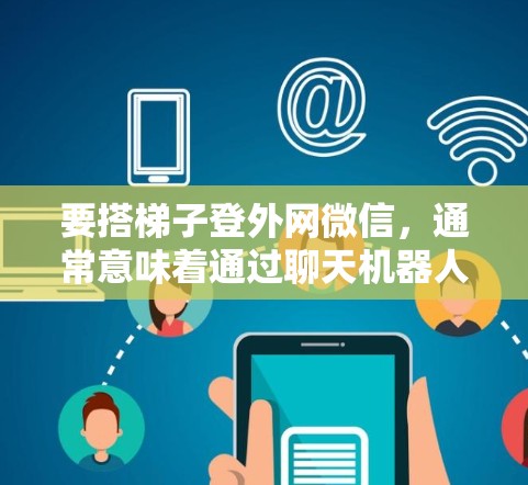 要搭梯子登外网微信，通常意味着通过聊天机器人来连接微信和外网（如QQ、QQ空间等）以便进行聊天或联系。以下是详细的步骤指南