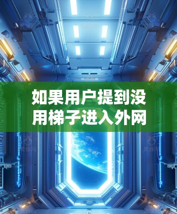 如果用户提到没用梯子进入外网，可能是因为梯子没有使用，或者梯子已经损坏无法使用。以下是一些可能的解决方法