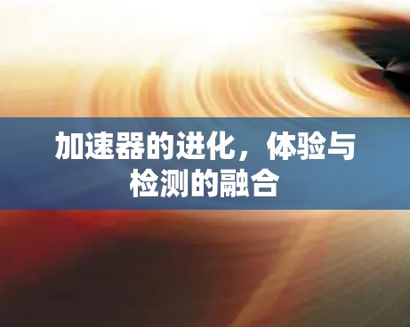 加速器的进化，体验与检测的融合