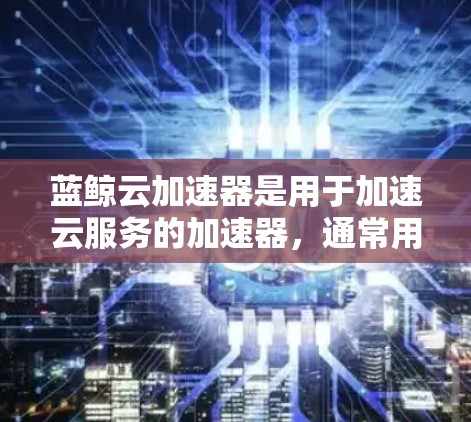 蓝鲸云加速器是用于加速云服务的加速器，通常用于处理文件传输、数据读写等请求。如果需要优化蓝鲸云加速器的线路，可以按照以下步骤进行