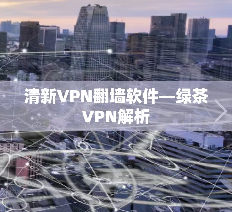 清新VPN翻墙软件—绿茶VPN解析
